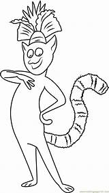 King Julien Coloring Pages Xiii Madagascar Wanted Most Smiling Kids Coloringpages101 Color Print Getcolorings Online Game Printable Cartoon Template Europes sketch template