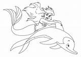 Sirene Dolphin Meerjungfrau Ausmalbilder Arielle Colorir Triton Roi Printable Colorare Jeune Delfini Disneyclips Amordepapeis Sirenetta Kids Princesse Enchantimals Schonsten Flounder sketch template