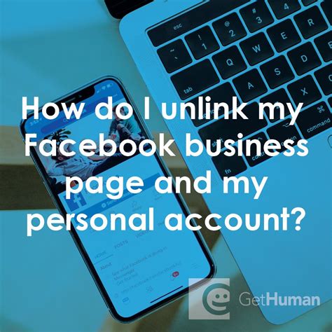 unlink  facebook business page   personal account