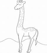Giraffe Coloring Sunshine People sketch template