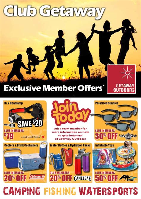 exclusive club member offers at getaway outdoors in october by getaway outdoors issuu