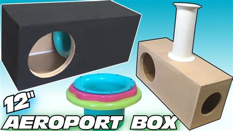 build  subwoofer box   ported  enclsoure design custom adjustable aero port