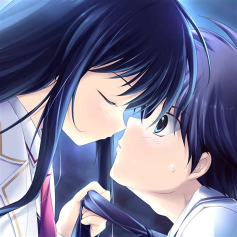 Anime Love Couple Kissing Hd Wallpaper M9themes