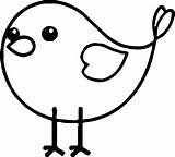 Kids Old Year Coloring Pages Cute Duck Little Bird sketch template