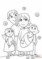Coloring Familiy Happy Pages sketch template
