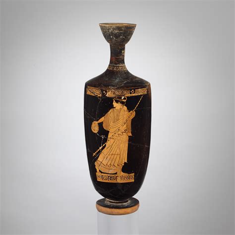 Attributed To The Oionokles Painter Terracotta Lekythos Oil Jar
