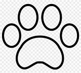 Paw Outline Print Svg Dog Tiger Clip Patrol Clipart Transparent Icons Computer Cat Pngfind sketch template