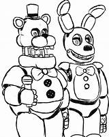 Foxy Fnaf Coloring Pages Toy Printable Getcolorings Color Colori Bonnie sketch template