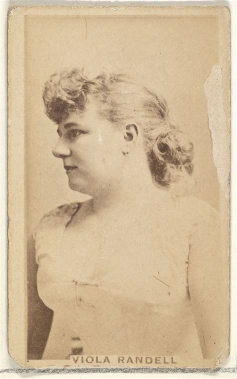 Issued By Allen And Ginter Viola Randell From The Actors And Actresses