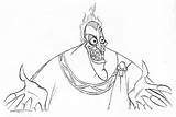 Hades Disney Coloring Pages Drawings Walt Hercules Drawing Netart Choose Board Cartoon Sketches sketch template