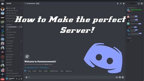 How To Make The Perfect Server Discord Youtube