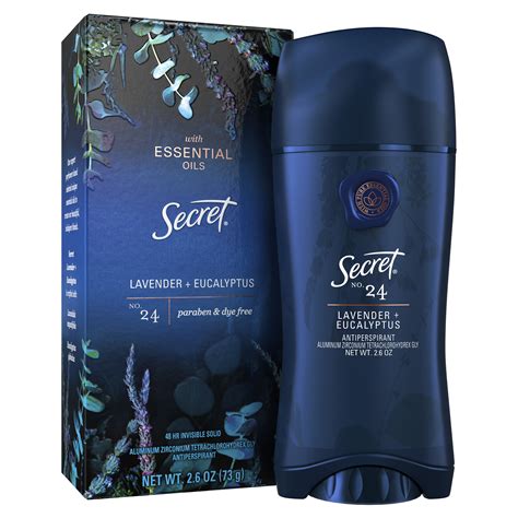 secret antiperspirant deodorantwith essential oils lavender eucalyptus