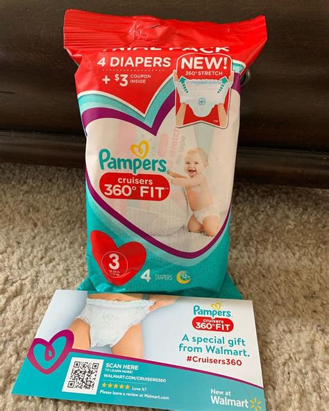 received    count sample pack  pampers cruisers  fit  walmart   mail