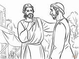 Jesus Blind Man Heals Coloring Born Bartimaeus Pages John Printable Template Supercoloring sketch template