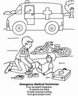 Ems Helpers Ambulance Preschool Medic Doverpublications sketch template