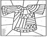 Coat Joseph Many Colors Coloring Pages Sold Into His Slavery Color Printable Getcolorings Getdrawings sketch template