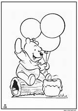 Pooh Winnie Birthday Coloring Pages Color Getcolorings Printable Birt sketch template