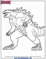 Coloring Godzilla Pages Printable Kids Para Colorear Print Sheets Book Colouring Color Monster Dibujos Libros Adult Minecraft Sonic Cute Craft sketch template