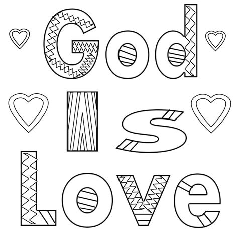 god  love coloring pages  show  love