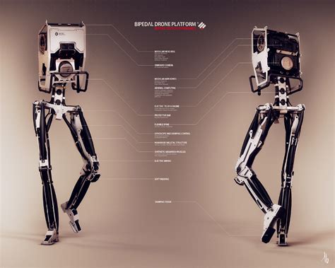 bipedal drone platform tubuh