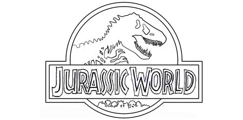 jurassic world coloring pages jurassic world logo coloring pages