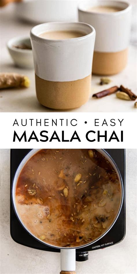 authentic masala chai spiced milk tea real vibrant