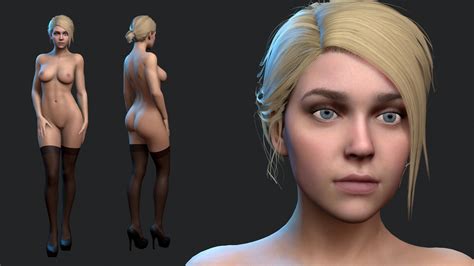 rule 34 3d big ass blender blonde hair blue eyes breasts dc dc comics