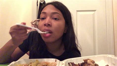 Asmr Eating Jerk Chicken Platter Youtube