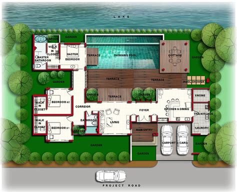 luxury mansion floor plans  indoor pools backyard design ideas planos de casas modernas