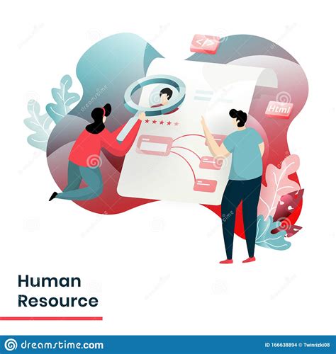 flat illustration modern people and business concept for human resource