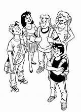 Riverdale Archie Coloring Freshman sketch template