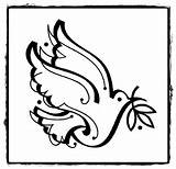 Pacii Porumbelul Colorat Simbol Planse Noe Universdecopil sketch template