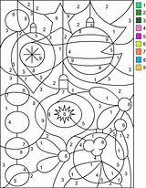 Christmas Coloring Number Color Choose Board Pages sketch template