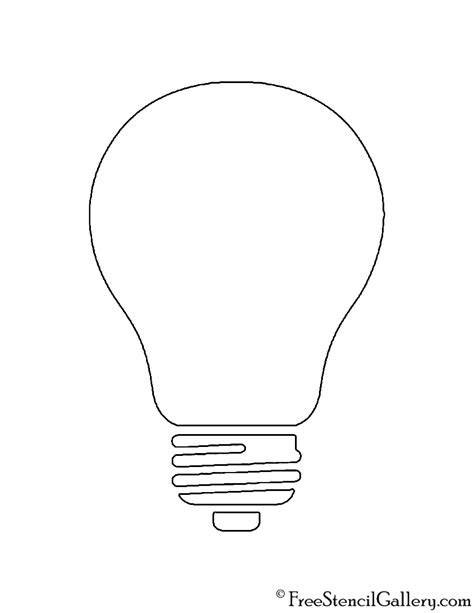 printable light bulb template printable word searches