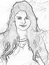 Selena Gomez Pages Coloring Getcolorings Getdrawings sketch template