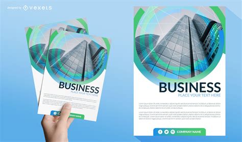 business leaflet template vector