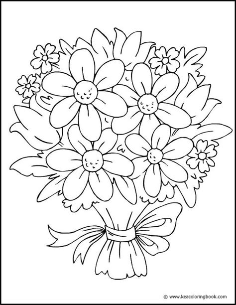 pretty flower coloring pages flower coloring page