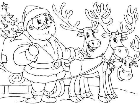 christmas reindeer coloring pages  coloring