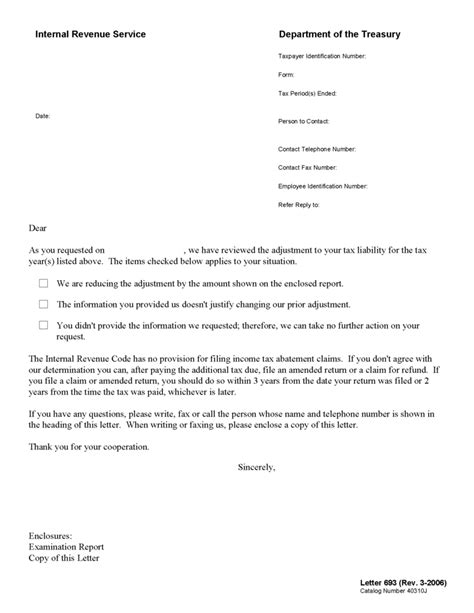 irs letter  reply  request  reconsideration  assessment