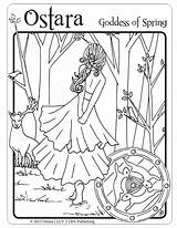 Ostara Wiccan Lrn Luv Equinox sketch template