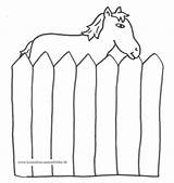 Zaun Pferd Pferde Ausmalbild Ausdrucken Malvorlagen Topmodel Sattel Hinter sketch template