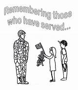 Veterans Coloring Soldier Kids Giving Flowers Drawing Salute Pages Celebrating Little Printable Veteran Netart Thank Color Drawings Paintingvalley Soldiers sketch template