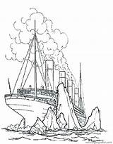 Titanic Coloring Pages Ship Getdrawings Getcolorings Color sketch template