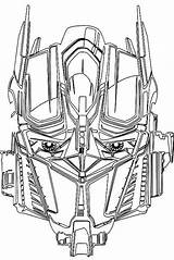 Optimus Prime Transformers sketch template