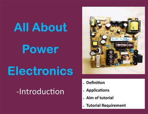 power electronics introduction  science core