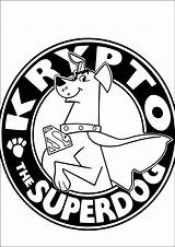 Krypto Superdog sketch template