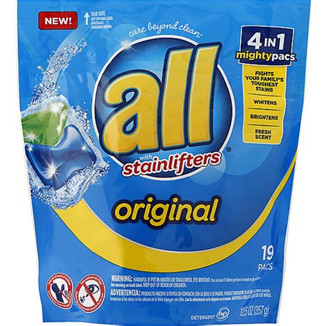 detergent  stainlifters original pacs laundry detergent