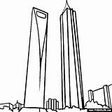 Tower Coloring Shanghai Pages Famous Financial Cn Places Landmarks Jinmao Swfc Drawing Getdrawings Thecolor sketch template