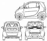 Smart Fortwo Car Blueprints Cabrio Coupe 2005 Cabriolet Template Blueprint Clipart Club G35 Infiniti Kit Body 2008 Cliparts Cars Owners sketch template