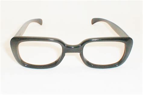 mens vintage thick black 1950s eyeglasses